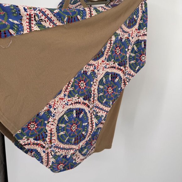 GiGiO Womens  Multicolor Bohemian Print poncho Top tunic size medium new - Picture 8 of 16